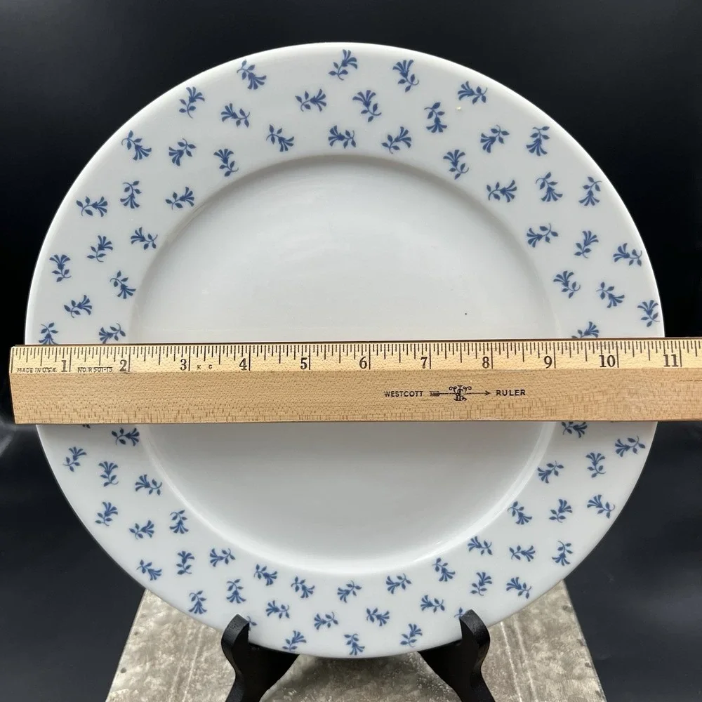 Pillivuyt France Barbeau Blue Cornflower Dinner Plate 11